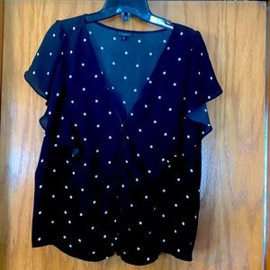 Brand new polka dot blouse! Great for spring wardrobe addition.